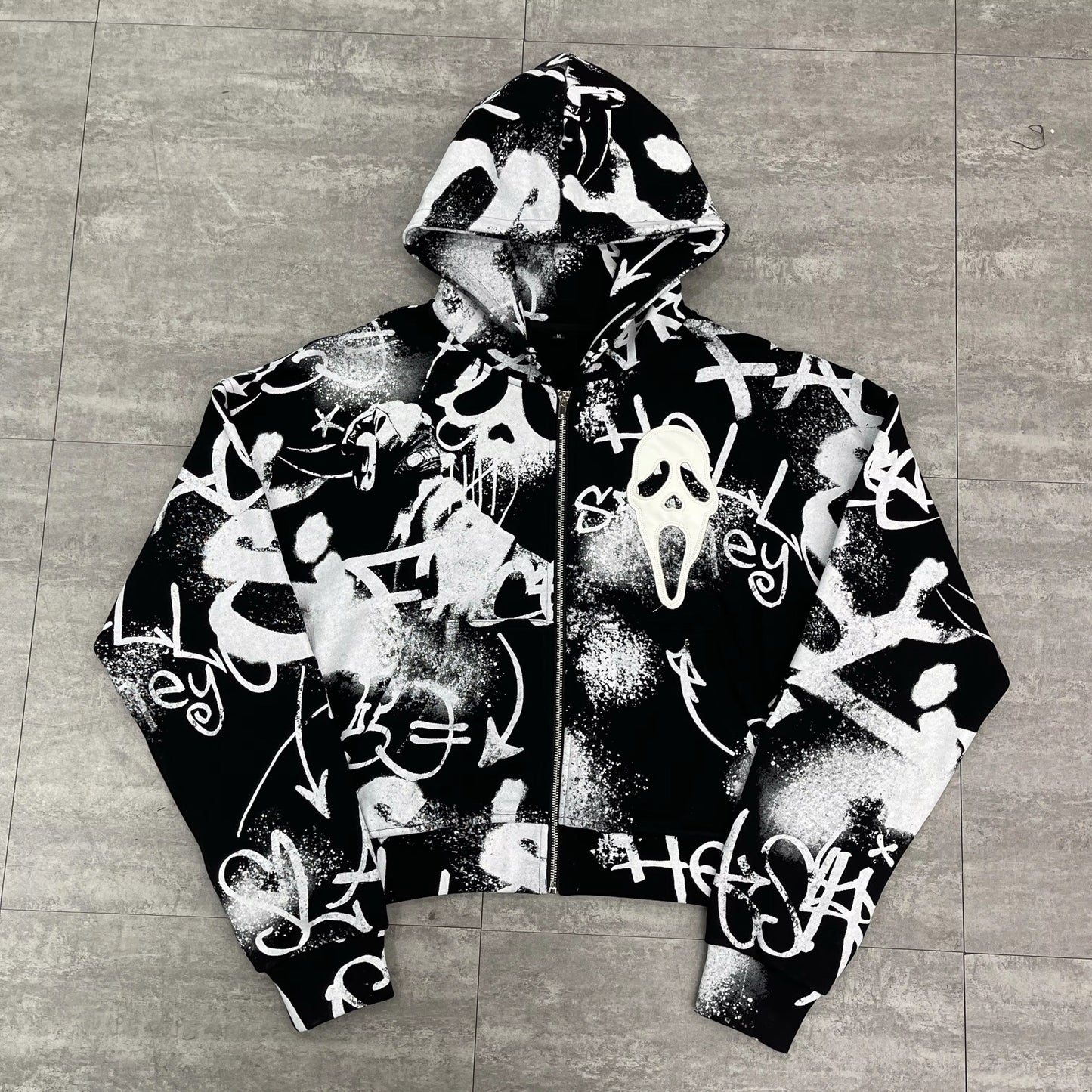 Ghost face zip up